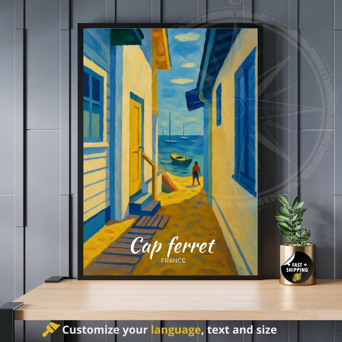 Affiche de voyage Cap Ferret | Poster Cap Ferret | Affiche France